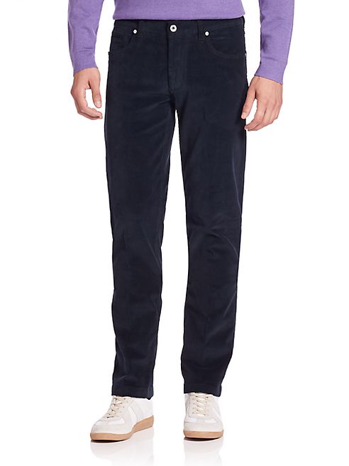 Saks Fifth Avenue Collection - Five-Pocket Cord Pants