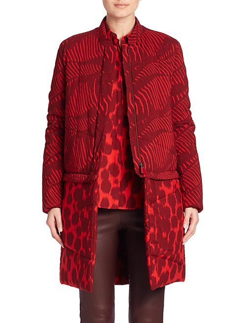 Akris - Genesis Zebra & Cheetah Print Wool Parka