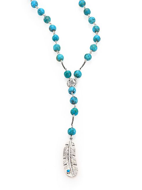 Chan Luu - Mixed Turquoise Drop Necklace