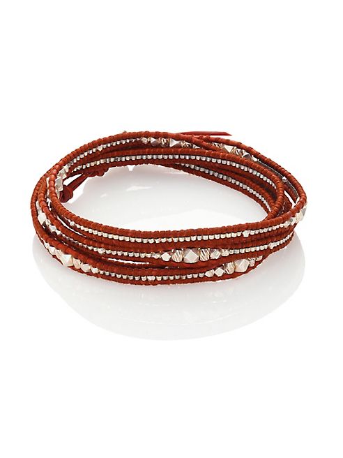 Chan Luu - Silver & Leather Wrap Bracelet