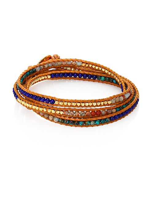 Chan Luu - Sodalite & Agate Wrap Bracelet