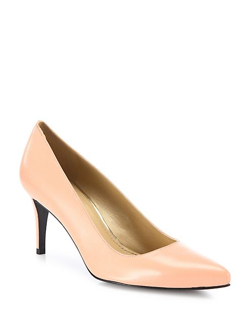 Stuart Weitzman - Tessa Leather Point Toe Pumps