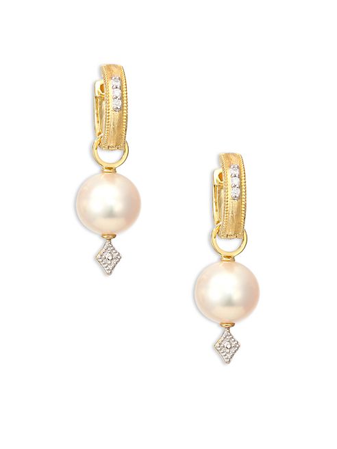 Jude Frances - Lisse Diamond, Pearl & 18K Gold Earring Charms