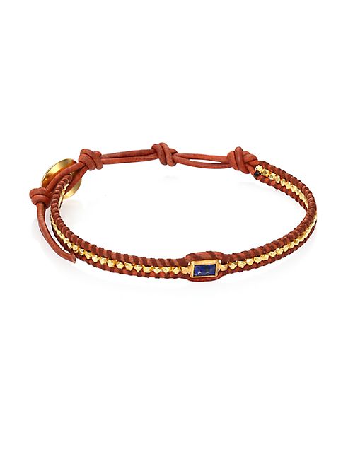 Chan Luu - Lapis & Natural Leather Bracelet