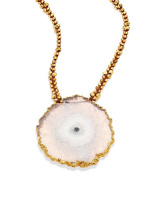 Chan Luu - Solar Quartz Pendant Necklace