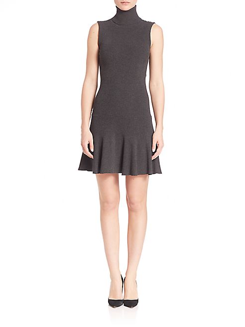 Alice + Olivia - Greta Drop-Waist Turtleneck Dress