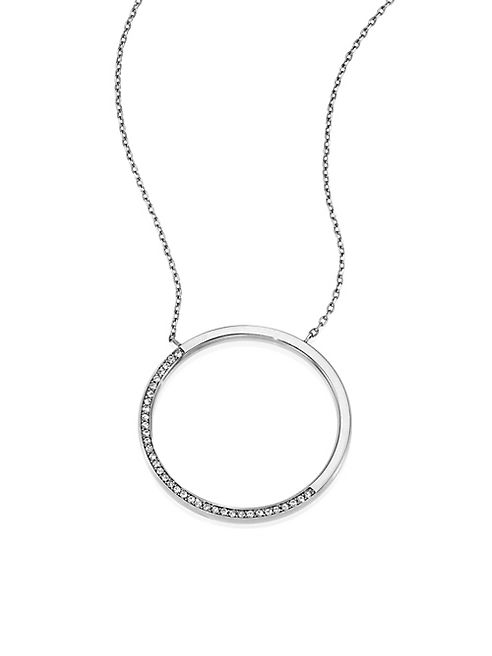 Michael Kors - Brilliance Circular Pavé Pendant Necklace