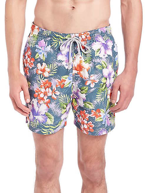 Saks Fifth Avenue Collection - Floral Printed Swim Shorts