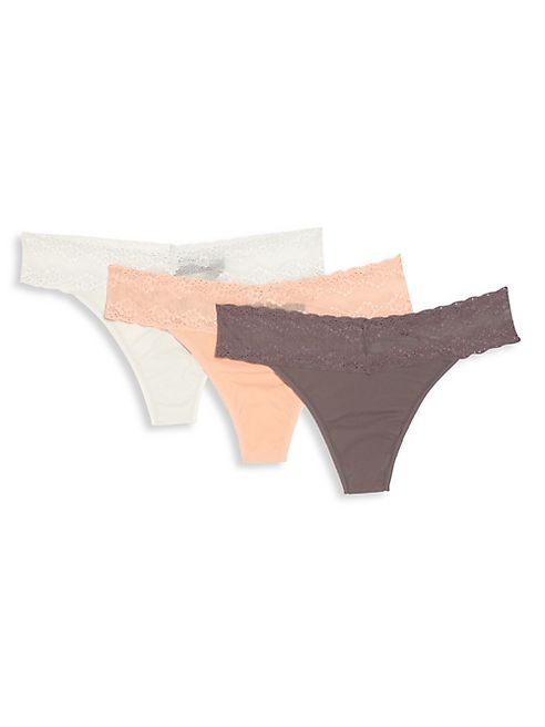 Natori Foundations - Bliss Perfection Thongs-Set of 3