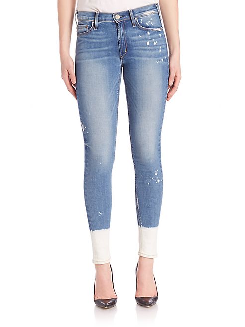 McGuire - Newton Skinny Bleached Hem Splatter Skinny Jeans