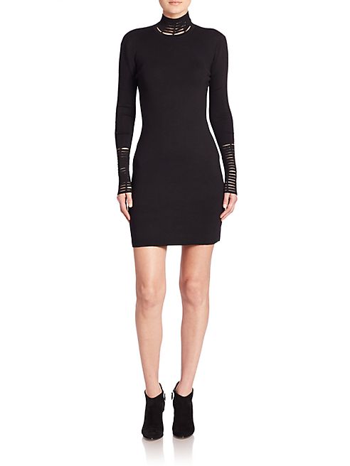 Akris - Masai Mockneck & Cuff Knit Dress