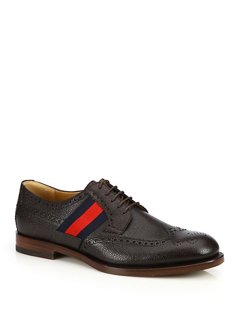 Gucci - Strand Wingtip Leather Oxfords