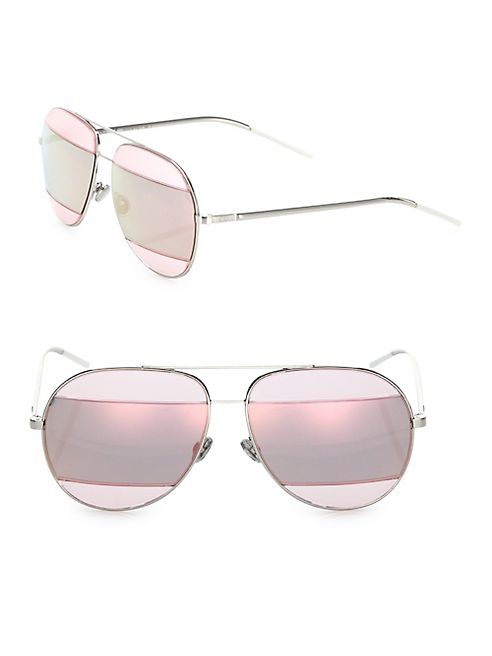 Dior - Split2 59MM Mirrored Aviator Sunglasses