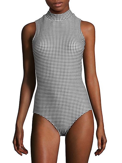 Cover - Checkered One Piece Swimsuit