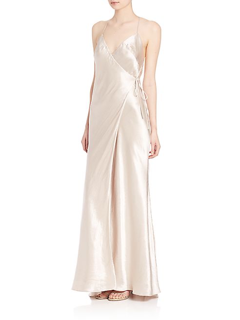 ABS - Satin Wrap Gown