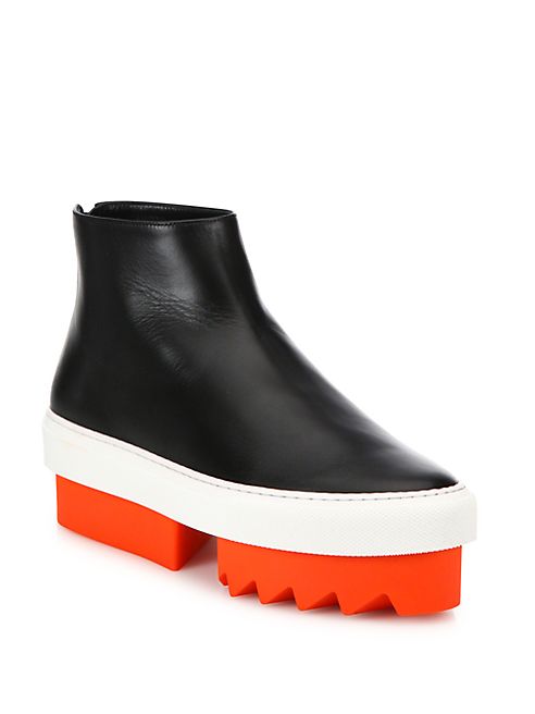 Givenchy - Street Line Leather Platform Sneakers