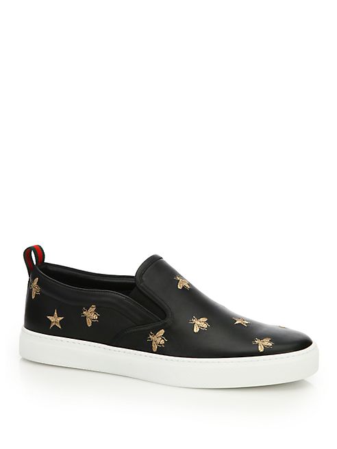 Gucci - Dublin Star Bee Slip-On Sneakers