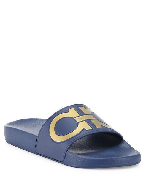 Salvatore Ferragamo - Gancini Rubber Pool Slides