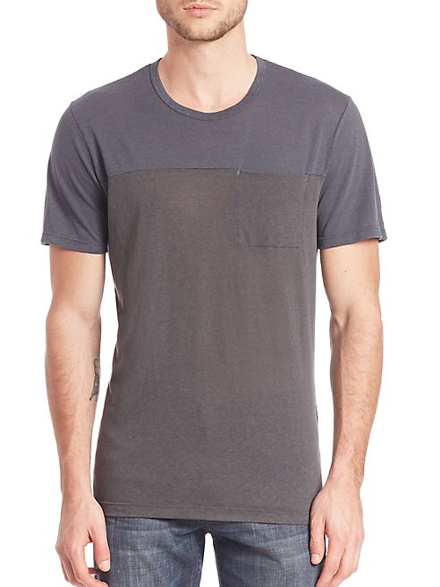 Splendid Mills - Short Sleeve Color Blocked Tee