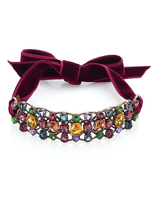 Lanvin - Crystal & Velvet Choker