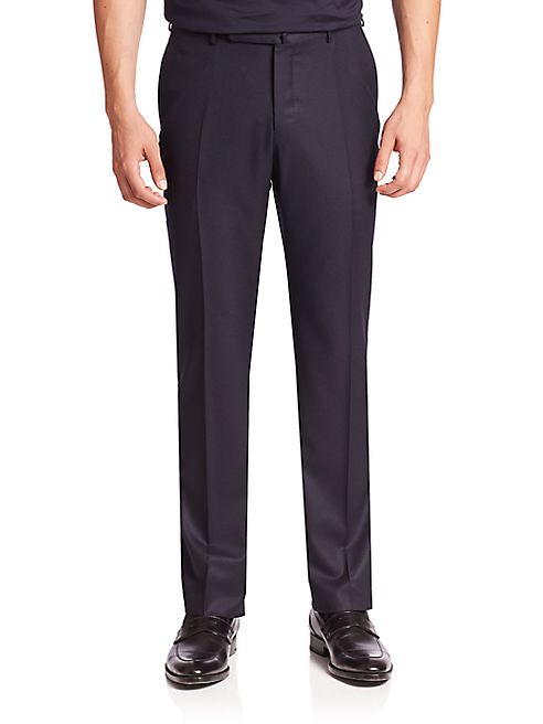 Ermenegildo Zegna - Wool Zipped Pants