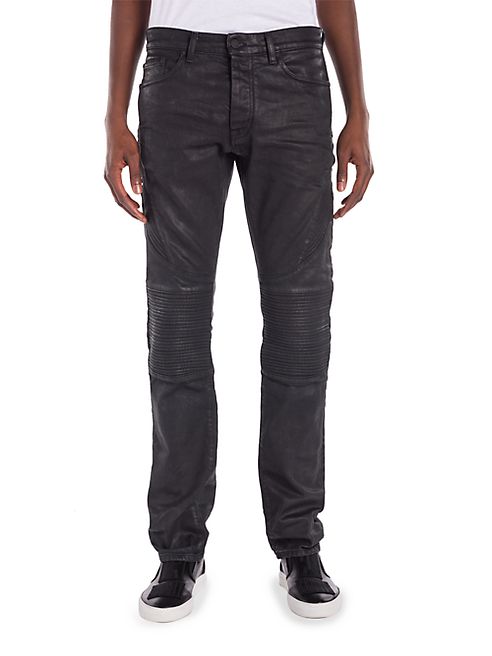 Marcelo Burlon - Biker-Fit Overdyed Skinny Jeans