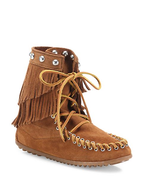 Rebecca Minkoff - Tramper Double Fringe Suede Booties