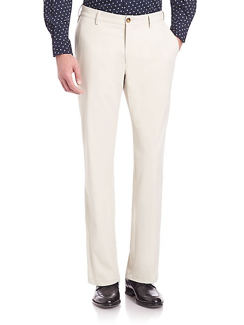 Saks Fifth Avenue Collection - Flat-Front Golf Pants