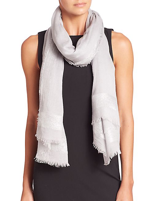 Armani - Shimmer Wool-Blend Scarf