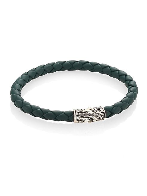 John Hardy - Classic Chain Leather & Sterling Silver Bracelet