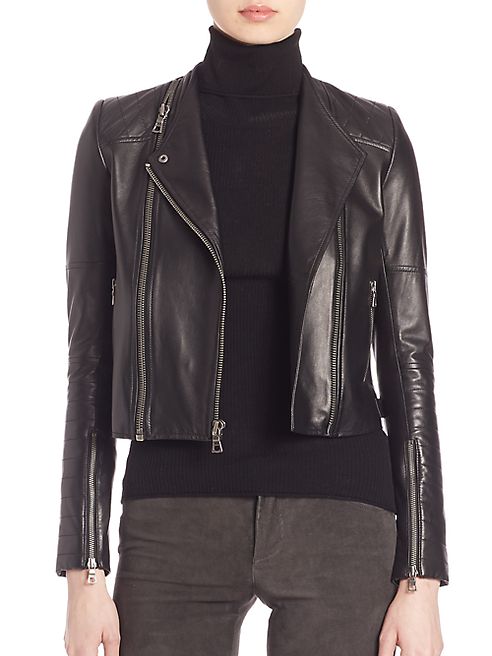 Alice + Olivia - Gamma Leather Moto Jacket