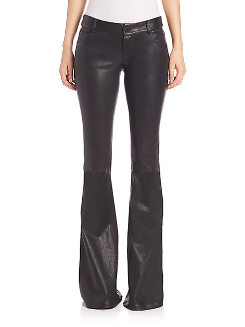 Alice + Olivia - Leather Bell Pants