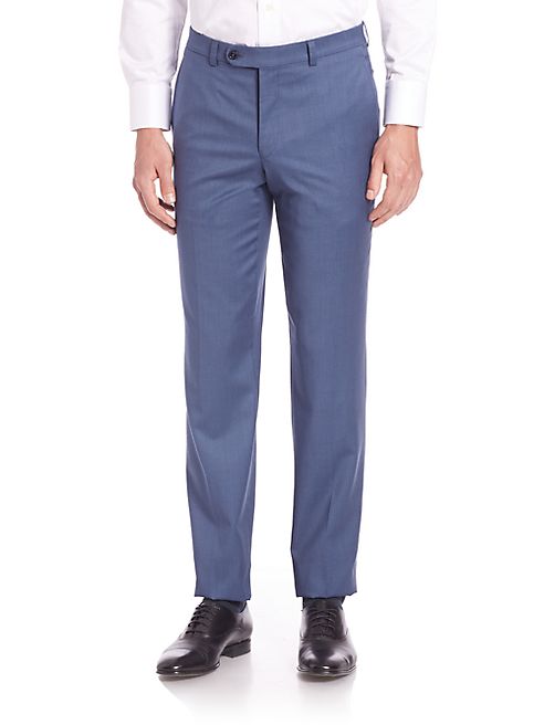 Saks Fifth Avenue Collection - Solid Wool Pants