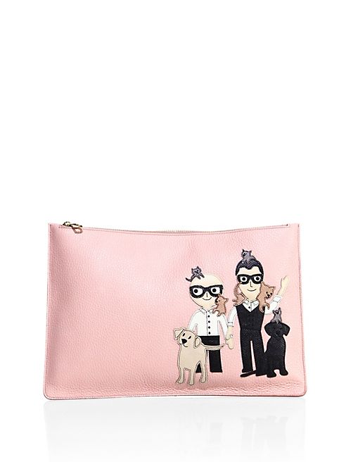 Dolce & Gabbana - Family Leather Pouch