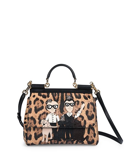 Dolce & Gabbana - Miss Siciliy Medium Family Leopard-Print Satchel