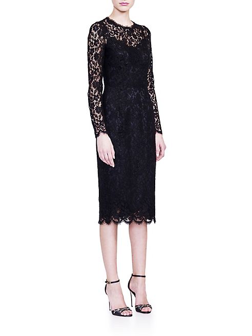 Dolce & Gabbana - Jackie Long-Sleeve Lace Dress