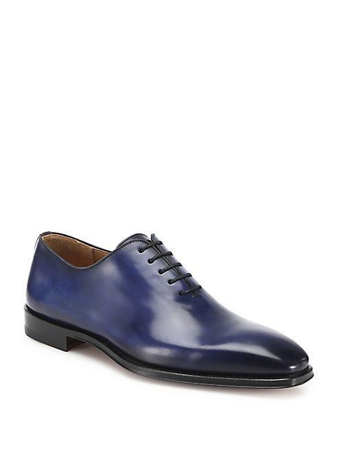 Saks Fifth Avenue Collection - Saks Fifth Avenue by Magnanni Leather Oxfords