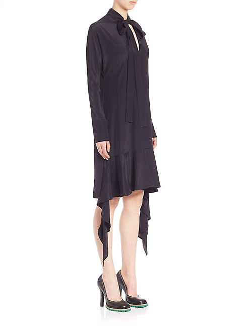 Marni - Asymmetrical Tieneck Dress