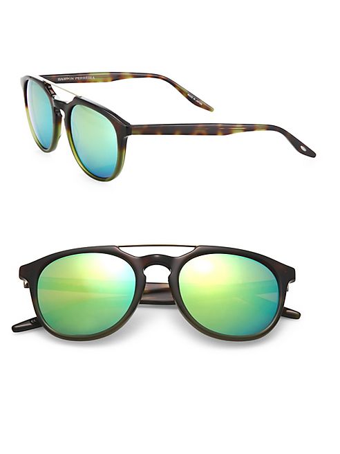 Barton Perreira - 52MM Square Top-Bar Sunglasses