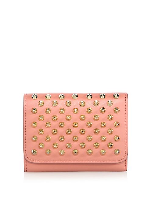 Christian Louboutin - Macaron Mini Studded Leather Wallet