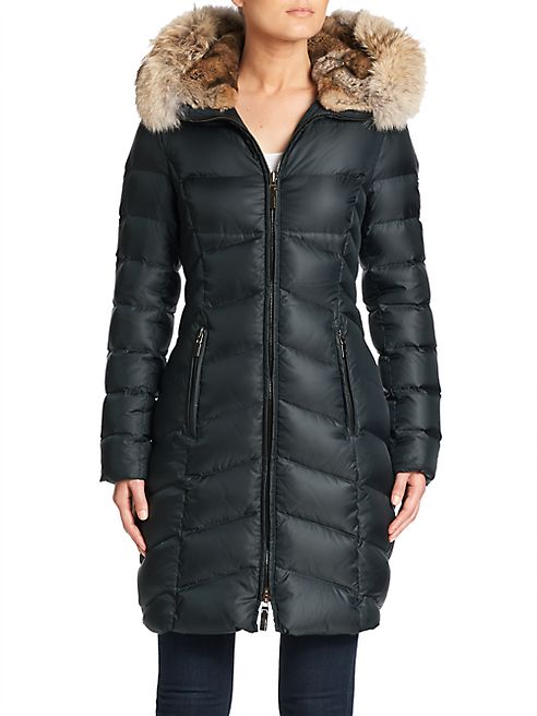 Dawn Levy - Daphne Fur Trim Down Puffer Coat