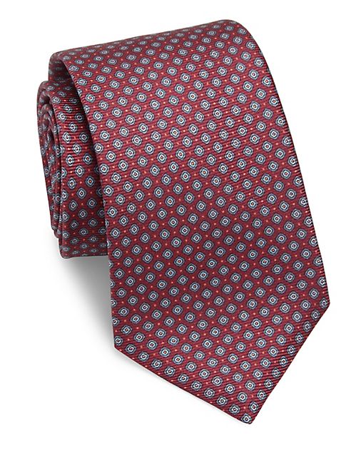 Kiton - Geometric Silk Tie