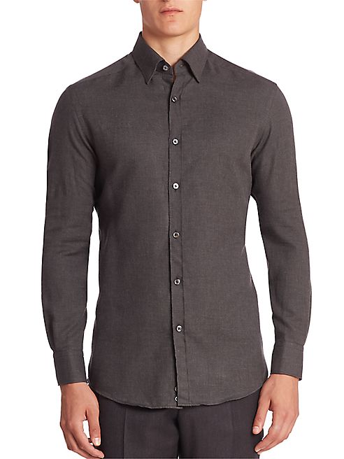 Ermenegildo Zegna - Solid Sports Shirt