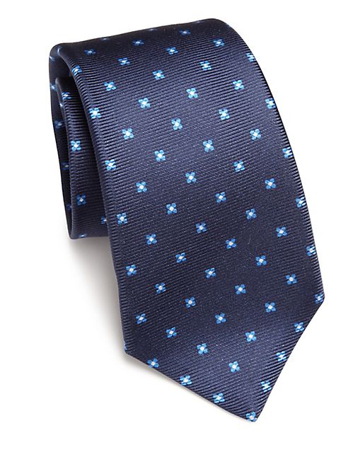 Kiton - Floral Printed Silk Tie