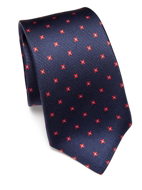 Kiton - Floral Printed Silk Tie