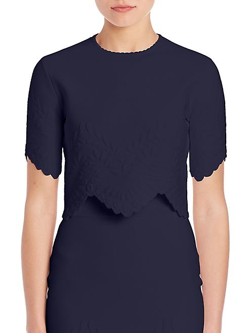 Alexander McQueen - Scalloped Crop Top