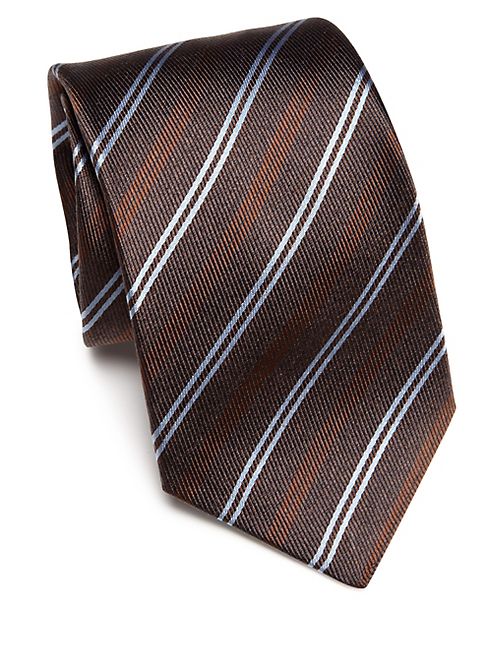 Kiton - Striped Silk Tie