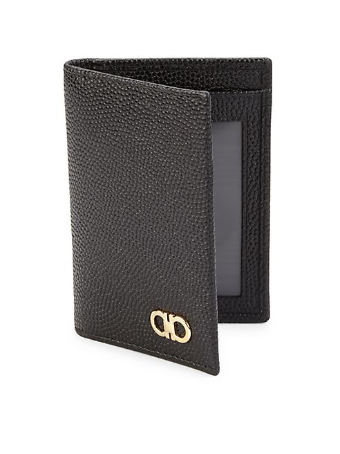 Salvatore Ferragamo - Ten Forty One Nero Leather Vertical Wallet