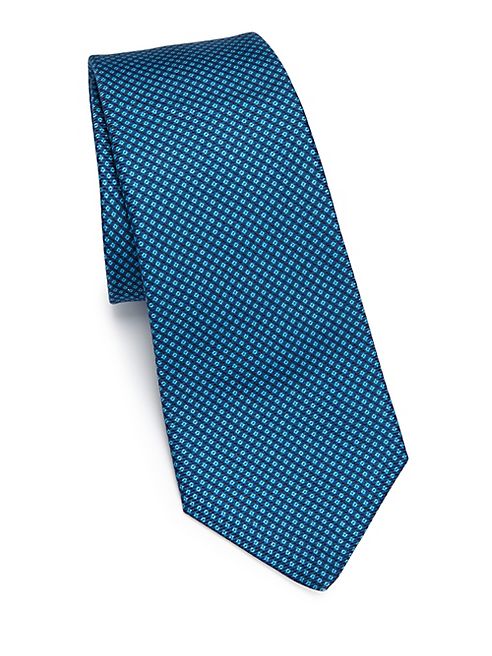 Kiton - Geometric Silk Tie