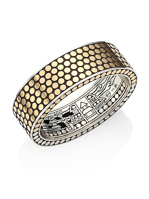 John Hardy - Dot 18K Yellow Gold & Sterling Silver Cuff Bracelet